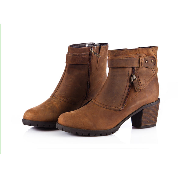 Womens Brown Leather Boots