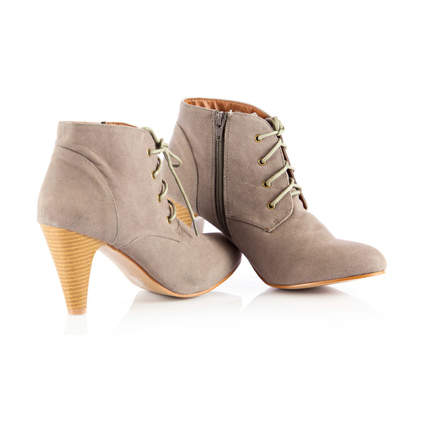 Womens Nude Suede Boots