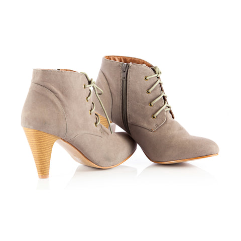 Womens Nude Suede Boots